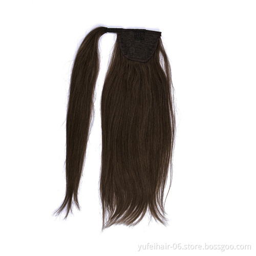 2020 New Arrival Brazilian Straight/Kinky Curly Human Hair Drawstring Ponytail With Clips in For Black Women